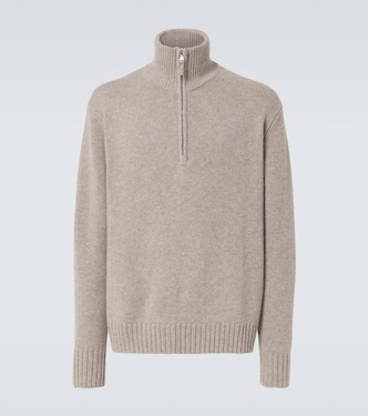 Jersey de cachemir con media cremallera | Allude