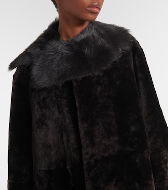 Collo in shearling con pelle | Toteme