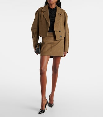 Caban raccourci en laine | Victoria Beckham