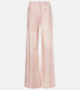 Printed twill wide-leg pants | Acne Studios