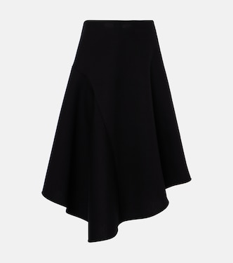 Falda midi asimétrica plisada | Plan C