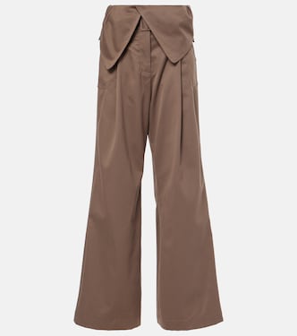 Cotton twill wide-leg pants | JW Anderson