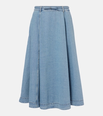 Jeansrock Crush Denim Full | Zimmermann