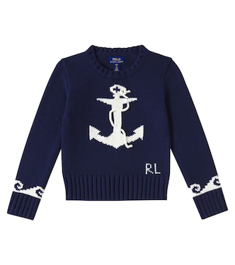 Pull Anchor intarsia en coton | Polo Ralph Lauren Kids