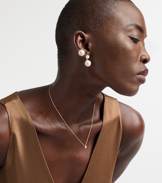 Pendientes Venus Moon de oro de 14 ct con perlas | Sophie Bille Brahe