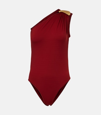 Gathered one-shoulder swimsuit | Bottega Veneta