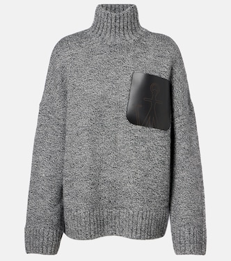 Wool and alpaca-blend turtleneck sweater | JW Anderson