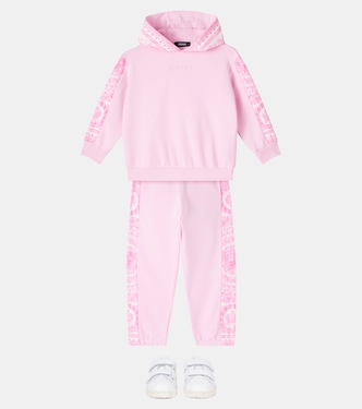 Barocco cotton fleece hoodie | Versace Kids