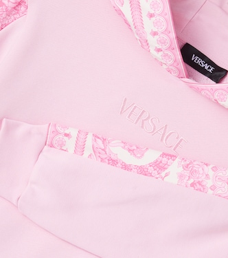 Sweat-shirt à capuche Barocco en coton | Versace Kids