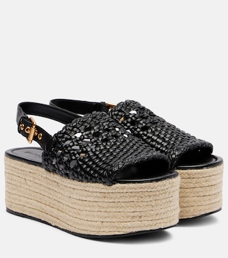 Woven leather espadrille sandals | Farm Rio