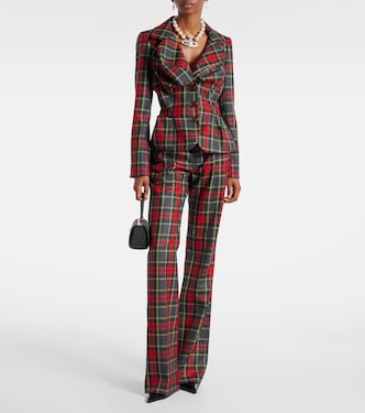Pantaloni Ray in lana vergine a quadri | Vivienne Westwood