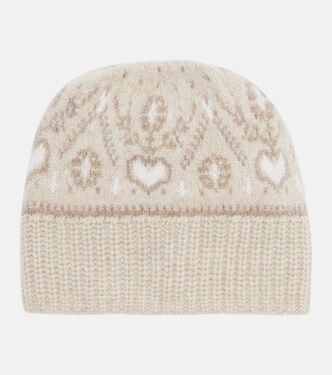 Avers Fair Isle cashmere beanie | Khaite