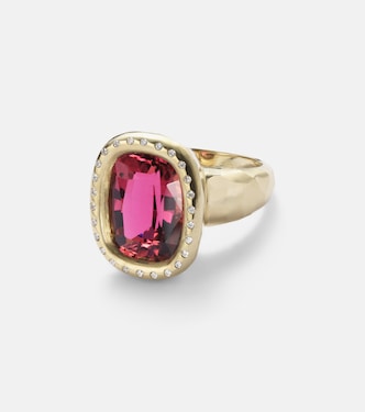 Bague Mirage en or 18 ct, rubellite et diamants | Octavia Elizabeth