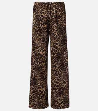 Adriel leopard-print wide-leg pants | Nili Lotan