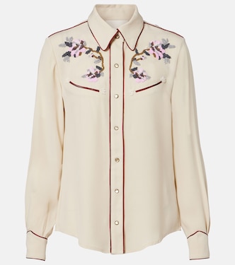 Yzea beaded cady shirt | Isabel Marant