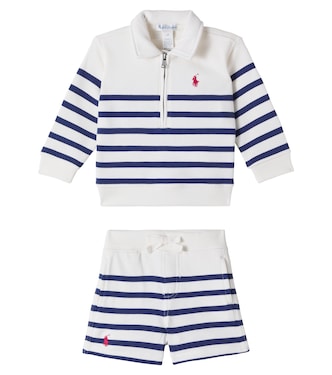 Baby cotton-blend sweater and shorts set | Polo Ralph Lauren Kids