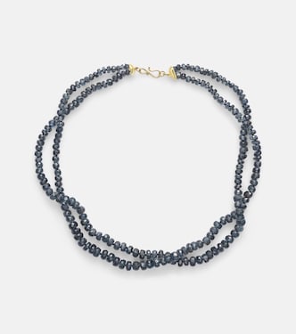 Beaded necklace with kyanites | Ileana Makri