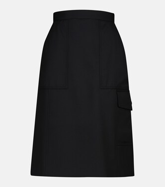 Falda midi de línea A de tiro alto | Moncler