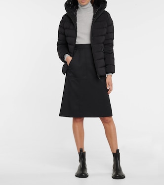 Falda midi de línea A de tiro alto | Moncler