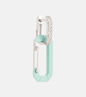 Boucle d'oreille unique Chiara Small en or blanc 18 ct | Eéra