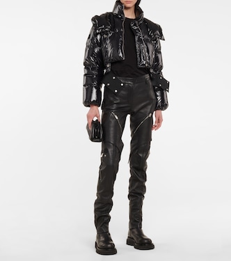 6 Moncler 1017 Alyx 9sm mid-rise straight leather pants | Moncler Genius