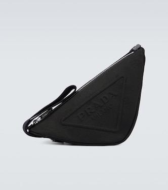 Triangle canvas pouch | Prada