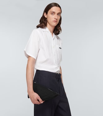 Triangle canvas pouch | Prada
