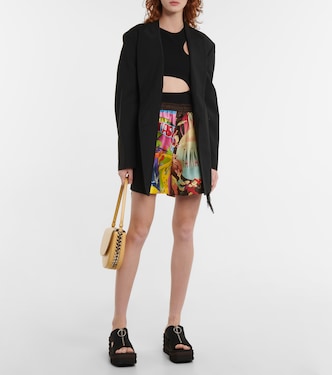 x Disney® printed silk twill shorts | Stella McCartney