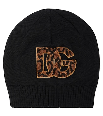 Gorro de lana virgen con logo | Dolce&Gabbana Kids