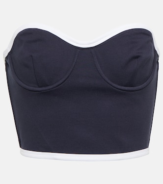 Elaine rayon-blend bandeau top | Staud