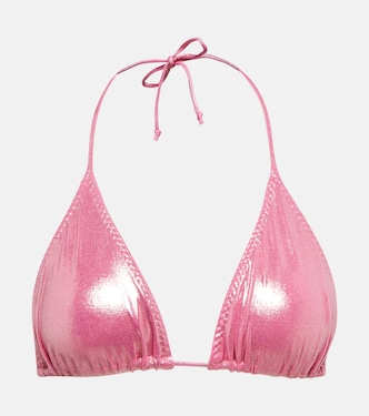 Bikini triangular metálico | Norma Kamali