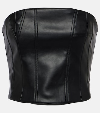 Bustier-Top aus Leder | Amiri