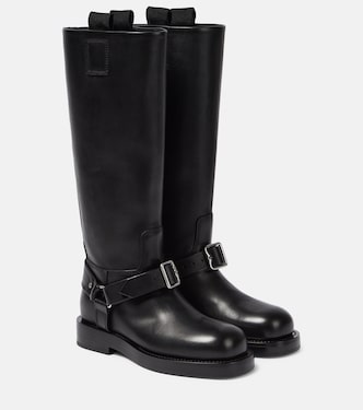 Saddle leather knee-high boots | Burberry