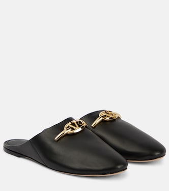 VLogo leather clogs | Valentino Garavani