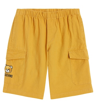 Shorts cargo Teddy Bear in misto cotone | Moschino Kids