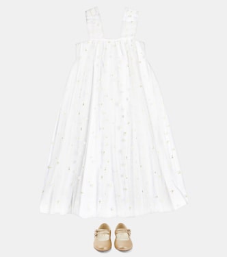 Besticktes Kleid Fantasy mit Tüll | Bonpoint