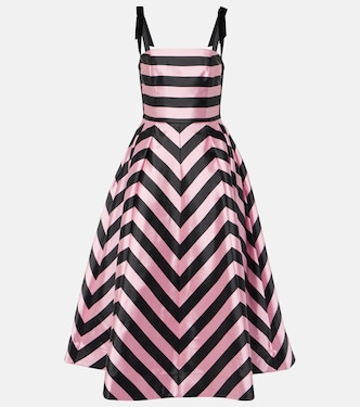 Abito midi Jocelyn a righe | Rebecca Vallance