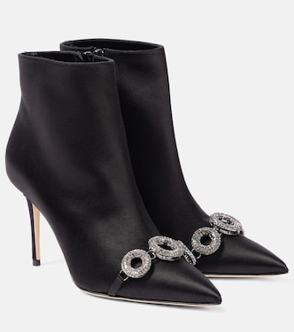Botines Balvisa de satén adornados | Manolo Blahnik