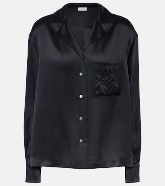 Pyjama-Hemd Anagram aus Seide | Loewe