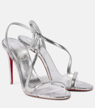 Sandalen Rosalie 100 aus Metallic-Leder | Christian Louboutin
