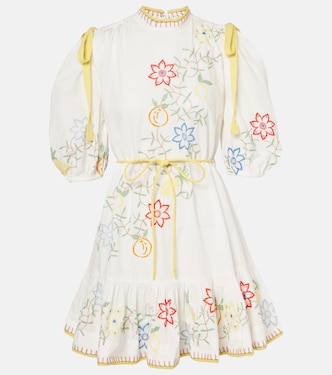 Besticktes Minikleid aus Baumwolle | Alémais