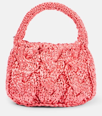 Tote aus Raffiabast mit Leder | JW Anderson