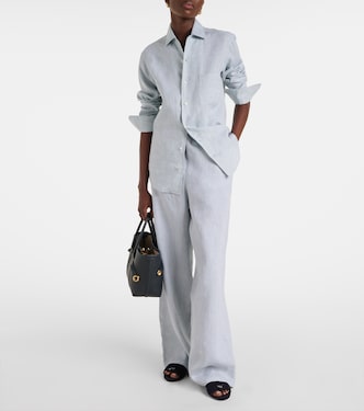 Pantalon ample Valerio en lin | Loro Piana