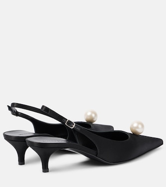 Escarpins en satin à ornements | Magda Butrym