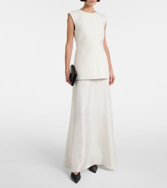 Robe aus einem Wollgemisch mit Seide | Róhe