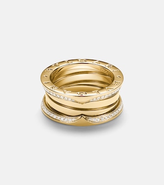 B.zero1 18kt gold ring with diamonds | Bvlgari
