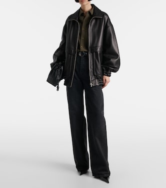 Bomber Beck in pelle | Nour Hammour