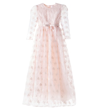 Vestido de organza con bordado floral | Petite Amalie  