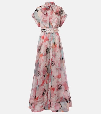Bridal Bouquet floral silk organza gown | Rebecca Vallance