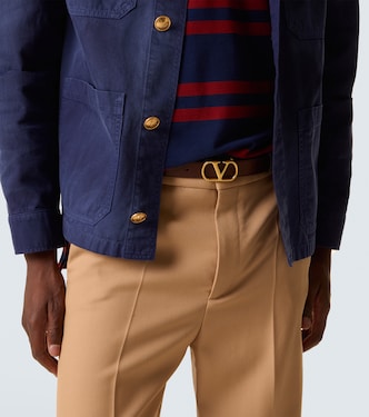 VLogo braided leather belt | Valentino Garavani
